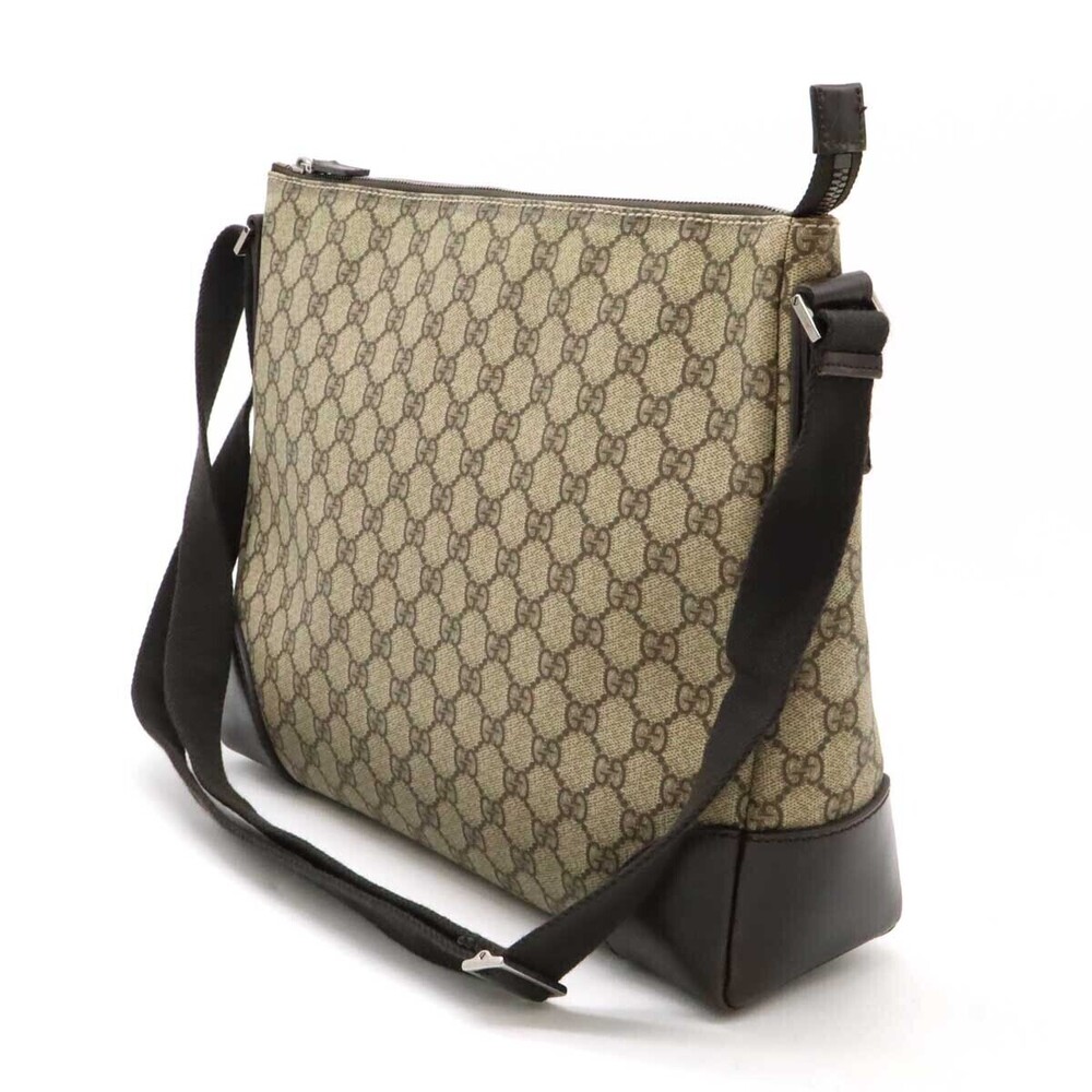 Gucci Beige Leather Cream Supreme Bag Brown Crossbody GG Cream Brown